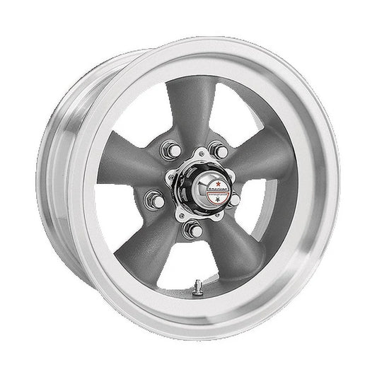 Vintage Aluminum Rim VN105 TORQ THRUST D 15X10In Torq Thrust Gray Machined Lip Finish, VN1055173